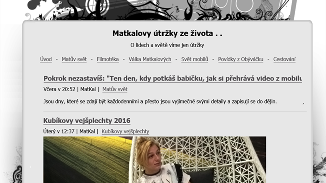 Nový blog na vlastní doméně, hlavně pro sebe, ale samozřejmě i pro vás